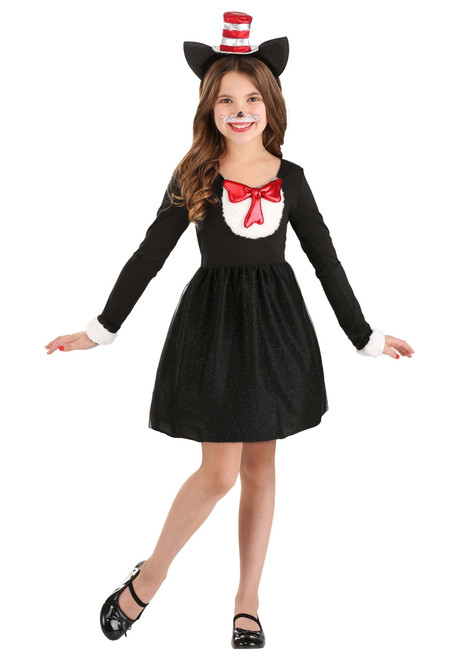 elope Dr. Seuss The Cat in the Hat Costume for Girls Large