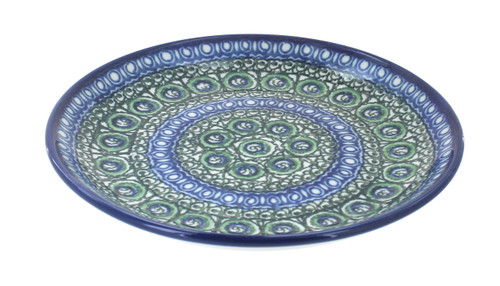 Blue Rose Polish Pottery Indigo Dessert Plate