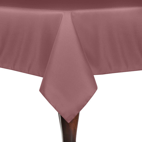 ULTIMATE TEXTILE 60 x 108-Inch Rectangular Polyester Linen Tablecloth Mauve