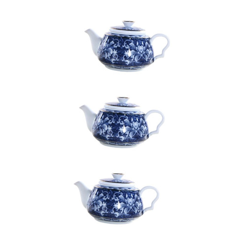 DOITOOL 3pcs Blue and White Porcelain Teapot Vintage Floral Teapot Blue and White Tea Kettle Small Tea Teapot Ceramic China Teapot Ceramics Flower Porcelain Travel Black Tea DOITOOL 3pcs Blue and White Porcelain Teapot Vintage Floral Teapot Blue and White Tea Kettle Small Tea Teapot Ceramic China Teapot Ceramics Flower Porcelain Travel Black Tea