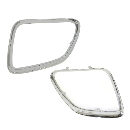 Titanium Plus Autoparts 2005-2009 Compatible With PONTIAC G6 Front Left & Right Side Grille Grill Chrome