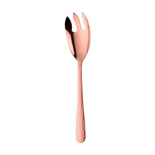 Dinner Spoons Serving Spoon Fork Salad Pattern Handle Spoon Fork Tablespoon Kitchen Tableware Tablespoons (Color : Brass)