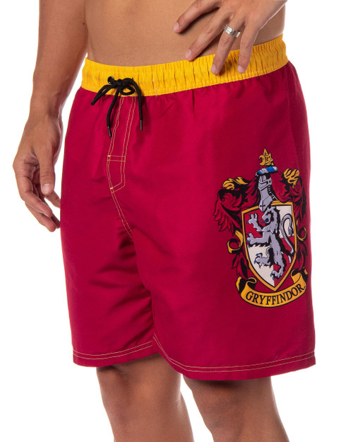 INTIMO The Wizarding World of Harry Potter Men's Hogwarts All Houses Swim Trunks (Gryffindor, Large) INTIMO The Wizarding World of Harry Potter Men's Hogwarts All Houses Swim Trunks (Gryffindor, Large)