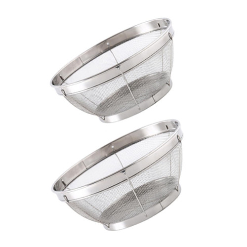 Zerodeko 8 Pcs Stainless Steel Drain Basket Food Containers Stainless Rice Wash Basket Metal Washing Strainer Kitchen Colander Bowl Vegetable Washing Basket Cereal Fruit Bowl Mesh Zerodeko 8 Pcs Stainless Steel Drain Basket Food Containers Stainless Rice Wash Basket Metal Washing Strainer Kitchen Colander Bowl Vegetable Washing Basket Cereal Fruit Bowl Mesh