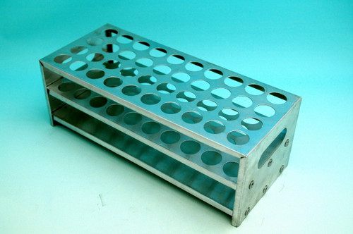 Beyondsupply-lab aluminum test tube rack24 tubes ?32mm new