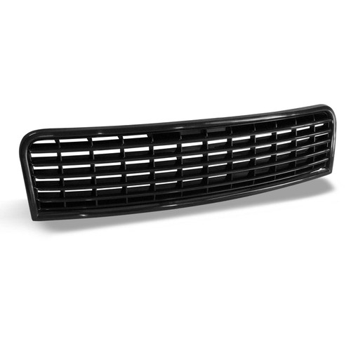 Stehlen 642167819967 Compatible With 2002-2005 Audi A4 / 2004-2005 S4 B6 Horizontal Front Hood Bumper Grille - Glossy Black