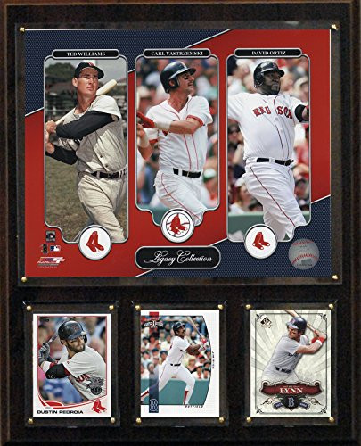 MLB Boston Red Sox Williams-Ortiz-Yastrzemski Legacy Collection Plaque, 12 x 15-Inch