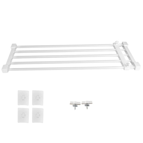 Telescopic Shelf, Easy Installation, Strong Load Capacity, for Cupboard, Wardrobe, Closet, Divider, Partition, Space Saving