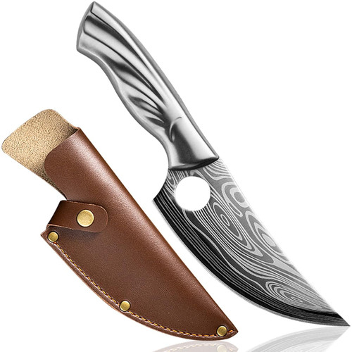 Meat Cleaver,Cleaver Knife 5.5inch Damascus Pattern Kitchen Knife Stainless Steel Serbian Chef Knife Meat Cleaver Fish Vegetables Boning Butcher Hunting Knife (Color : Knife with Scabbard) Meat Cleaver,Cleaver Knife 5.5inch Damascus Pattern Kitchen Knife Stainless Steel Serbian Chef Knife Meat Cleaver Fish Vegetables Boning Butcher Hunting Knife (Color : Knife with Scabbard)