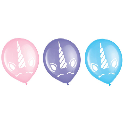Assorted Unicorn Latex Balloons - 12" (100 Pcs) - Perfect for Birthday Parties, Baby Showers & Enchanted Celebrations