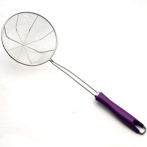 Skimmer Slotted Spoon Strainer Ladle Stainless Steel Fine Mesh Strainer Noodle Strainer Frying Hot Pot Colander Kitchen Tool Cooking Skimmers