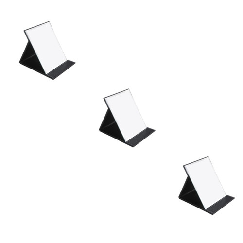 FOMIYES 3pcs Trendy Purses Travel Folding Makeup Mirror Foldable Mirror Dresser Makeup Mirror Glass Mirror Single Standing Vanity Mirror Portable Mirror Student Fashion Mirror Simple