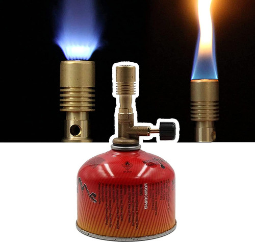 Portable Bunsen Burner, Single Tube Gas Bunsen Burner, Brass Material Gas Blowtorch/School Laboratory Large-Capacity Gas Burner for Dental Lab Equipment Clinic Use.