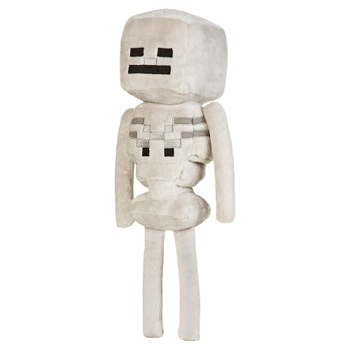 JINX Minecraft Skeleton Plush Stuffed Toy (White, 12" Tall)