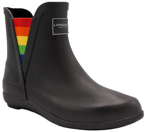 LONDON FOG Womens Piccadilly Rain Boot rainbow 9 M US