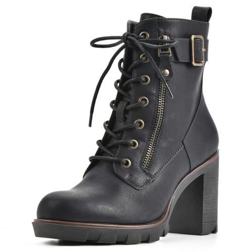WHITE MOUNTAIN Shoes Women's Beverley Boot, Black/Burn/Smooth, 11 M