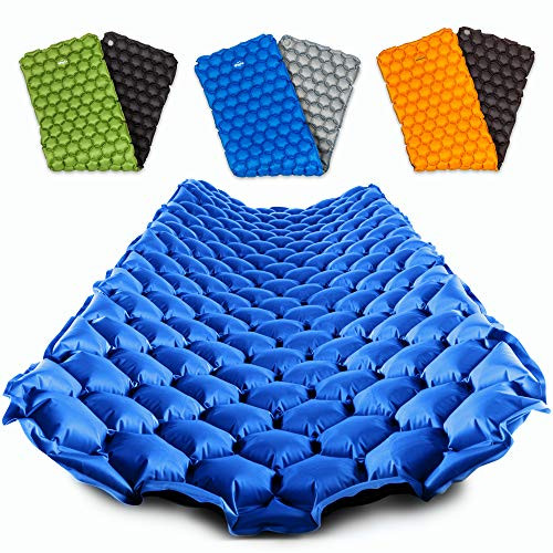 POWERLIX Sleeping Pad  Ultralight Self Inflatable Sleeping Mat, Ultimate for Camping, Backpacking, Hiking  Airpad, Inflating Bag, Carry Bag, Repair Kit  Compact & Lightweight Air Mattress