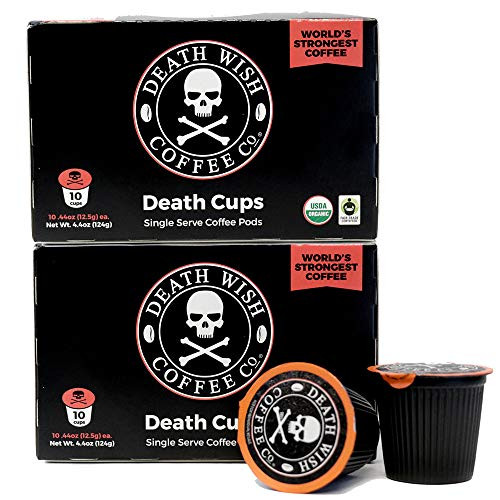 Death Wish Coffee Single Serve Capsules for Keurig K-Cup Brewers - 20 Count Death Wish Coffee Single Serve Capsules for Keurig K-Cup Brewers - 20 Count