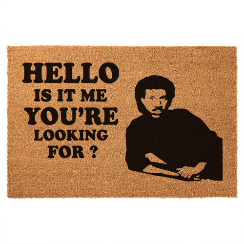 Funny Coir Doormat Is It Me You Are Looking For Welcome Front Porch Decor Doormat For The Entrance Way Personalized Rugs Non Slip Outdoor Coir Doormat Novelty House Warming Gift Mats 23.6 x 15.7 inch