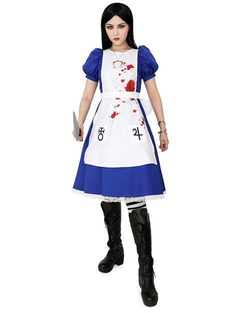 miccostumes Women's Cosplay Costume Halloween Dress With Apron Skull Pendant (XL)