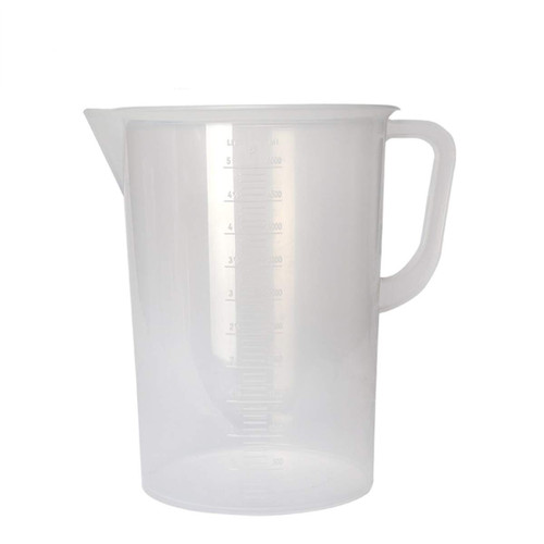 Deschem 5000ml Plastic Lab 5L Polypropylene Measuring Graduated Beaker Cup Container Handle