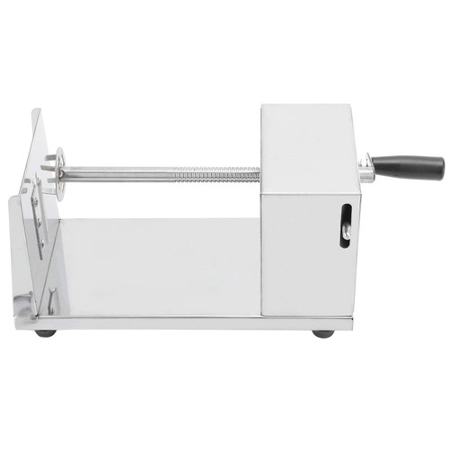 Potato Spiral Cutter, French Fry Cutter 26.5x12x14cm, Manual Stainless Steel Potato Cutter Spiral Cutting Machineto Make Twisted Potato Chips, Tornado Potatoes and Vegetarian Snacks.