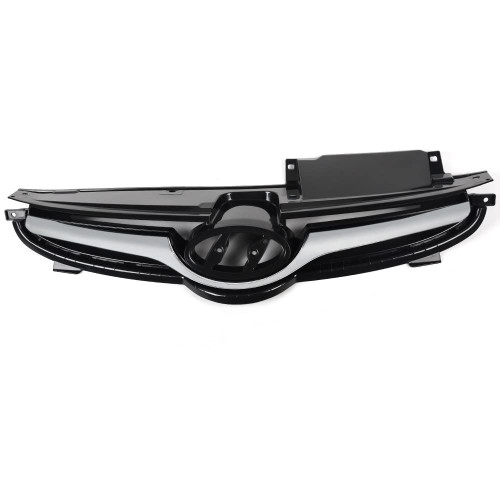 G-PLUS Front Center Bumper Grille Grill Replacement Compatible with Hyundai Elantra 2014 2015 2016 Chrome Black 863503Y500