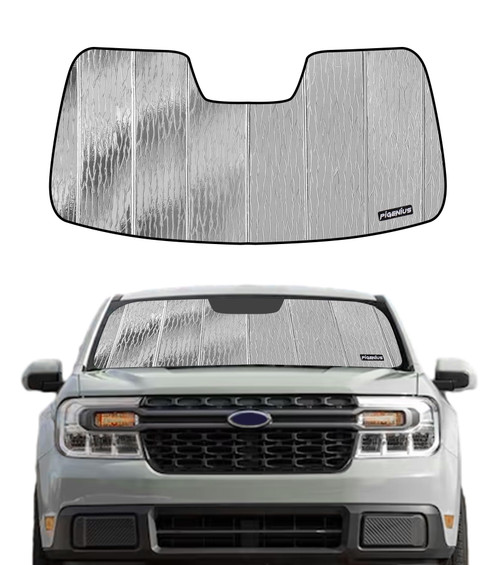 Pigenius Windshield Shade for 2022 2023 2024 Ford Maverick Custom Front Window Sunshade - AstraGuard Pigenius Windshield Shade for 2022 2023 2024 Ford Maverick Custom Front Window Sunshade - AstraGuard