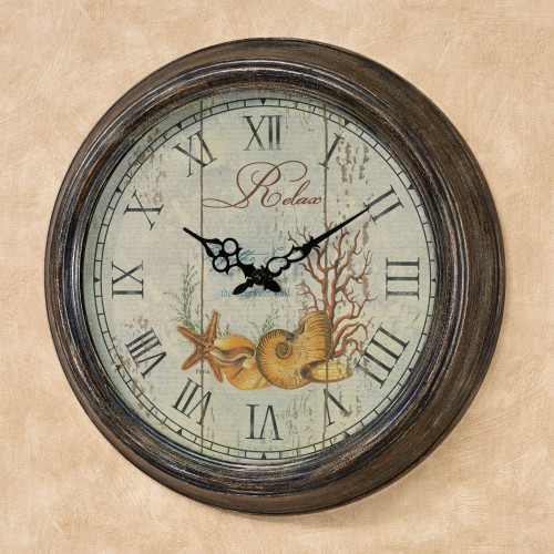 Touch of Class Seashell Dreams Coastal Wall Clock Multi Earth