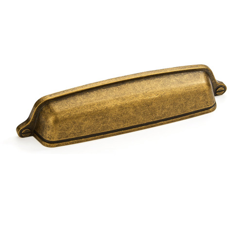 khtumeware 10 Pack 5 inch(128mm) Vintage Drawer Pulls Antique Brass Cabinet Cup Pulls Cabinet Hardware Kitchen Cabinet Handles Bin Cup Pulls for Kitchen Cabinets.