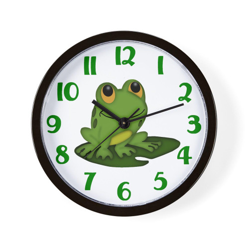 CafePress Frog Clock Unique Decorative 10" Wall Clock