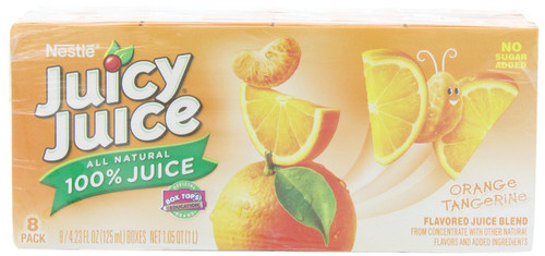 Juicy Juice 100% Juice, Orange Tangerine,8 count, 4.23-Ounce Boxes (Pack of 5)