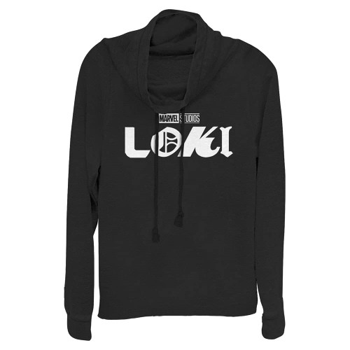 Marvel womens Loki Logo T Shirt, Black, X-Large US