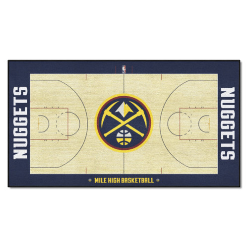 FANMATS NBA Denver Nuggets Nylon Face NBA Court Runner-Large , 29.5x54
