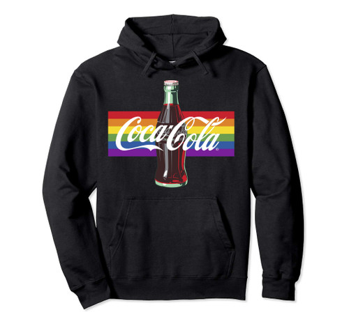 Coca-Cola Pride Rainbow Panel Bottle Logo Pullover Hoodie