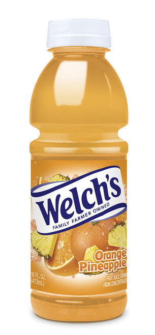 Welch's Orange/Pineapple Juice, 16 oz - Pk of 12
