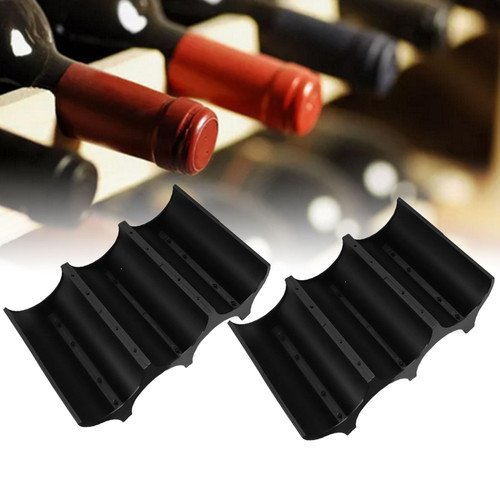 4PCS Wine Rack Countertop,Wine Bottle Holder,Wine Rack Stand Wine Storage, Small Wine Bottle Organizer for Home Kitchen Cabinet Pantry Bar