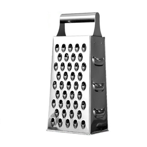 Cheese Grater Cheese Grater Stainless Steel 4 In 1 Multifunctional Grater Cheese Shreds Food Grater Home Cooking Tools Shredded (Size : 4-sided grater)