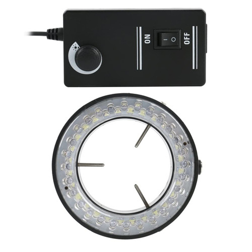 TYZK Microscope Kit for Industry Video Stereo Microscope Lens, Adjustable 60 Ring Light Illuminator Lamp Microscope Lens Adapters