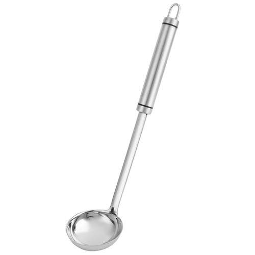 Soup Spoons,Coffee Spoon Dessert Spoon,Metal Soup Ladle Spoon, Soup Ladle Stainless Steel Soup Ladle Large Kitchen Soup Ladle Kitchen Utensil Spoon for Kitchen Cooking(S)