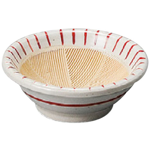 ????(Yamashita kogei) Yamasita Craft 11104390 Mini Mortar with Red Plants, 3.0 x 3.0 x 1.2 inches (7.7 x 7.7 x 3 cm)