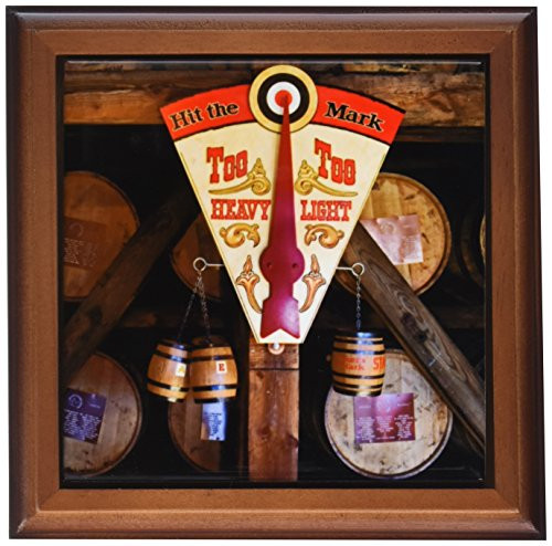 3dRose ft_90417_1 Kentucky, Makers Mark Bourbon in Wood Distillery-Us18 Lno0001-Luc Novovitch-Framed Tile, 8 by 8-Inch