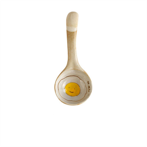 Large Spoons Cute Handmade Ceramic Long Handle Large Soup Spoon Household Rice Spoon Porridge Spoon Small Ladle