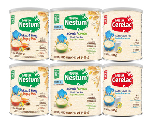 Nestle Nestum Infant Cereal (12 month Variety Pack, Pack of 6)