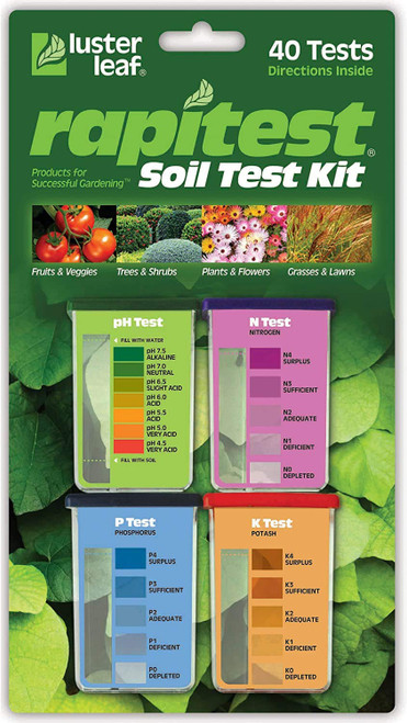 Luster Leaf 1601 Rapitest Test Kit for Soil pH, Nitrogen, Phosphorous and Potash, (2 Pack)