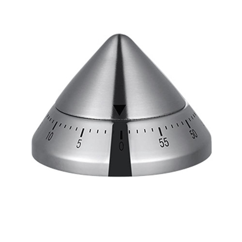DUOWEI Stainless Steel Kitchen Timer, Creative Time Reminder, Household Mechanical Timer, Baking Alarm Clock, for Teaching Meeting, Cooking, Game, Study (Color : A)