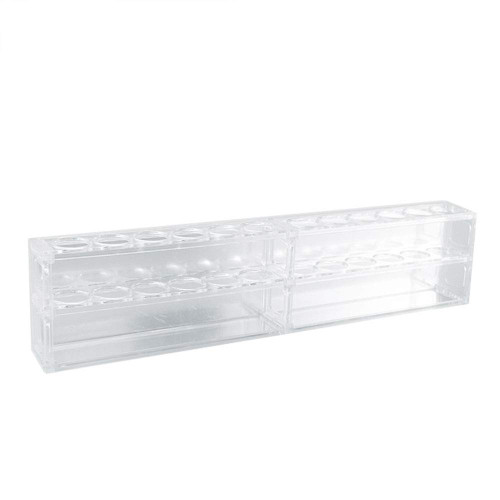 Adamas-Beta Plexiglass Colorimetric Test Tube Rack 12 Holes Thick Plexiglass Rack for 100ml Colorimetric Tube