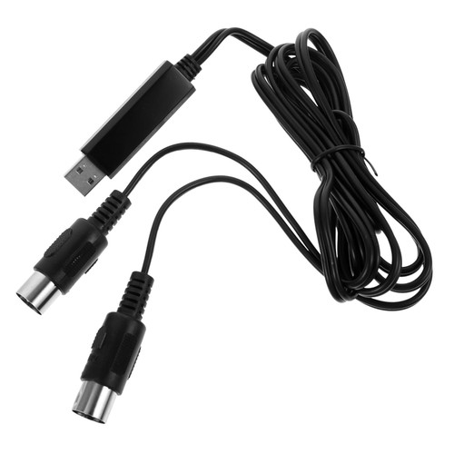 ibasenice 3pcs Piano Converter Midi Midi Keyboard Piano Keyboard Adapter Cord Computer Recording Midi Controllers Midi Interface Keyboards Piano Midi Piano Mini USB Cable