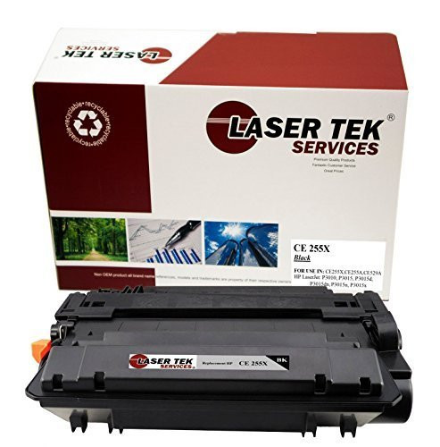 Laser Tek Services Compatible Toner Cartridge Replacement for High Yield HP 55X CE255X (Black, 1-Pack)
