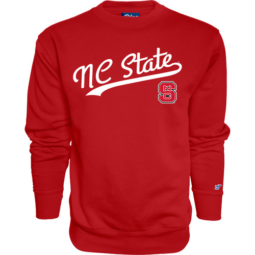 Blue 84 Men's North Carolina State Wolfpack Crewneck Sweatshirt Cursive Team Color, Team color, Large Blue 84 Men's North Carolina State Wolfpack Crewneck Sweatshirt Cursive Team Color, Team color, Large